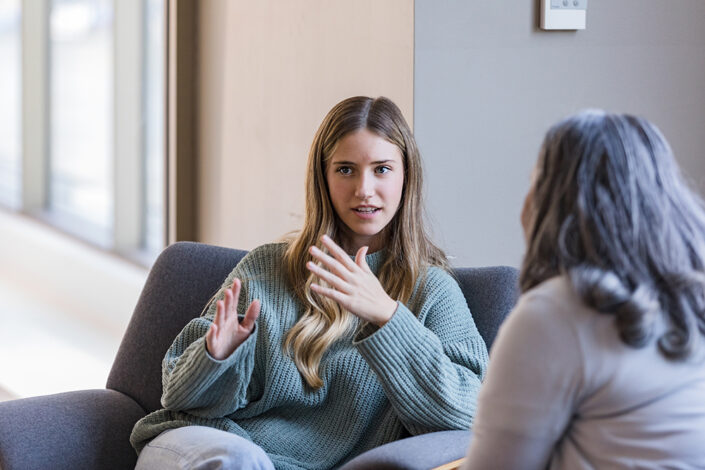 Women talking