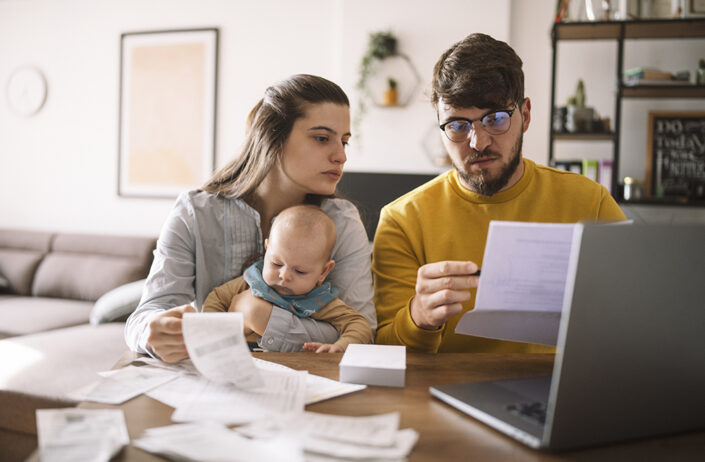 Family struggling bills