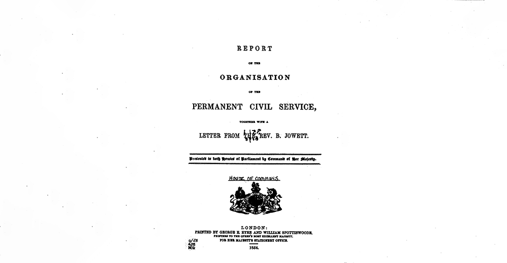 1854 Northcote Trevelyan Report