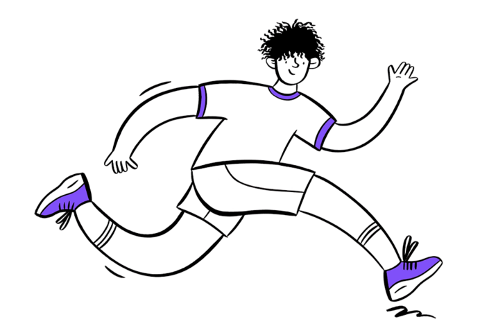 Male running
