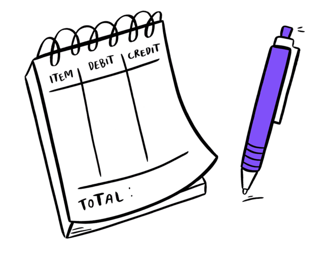 Budget notepad