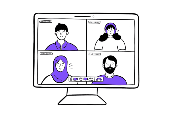 4 way call screen