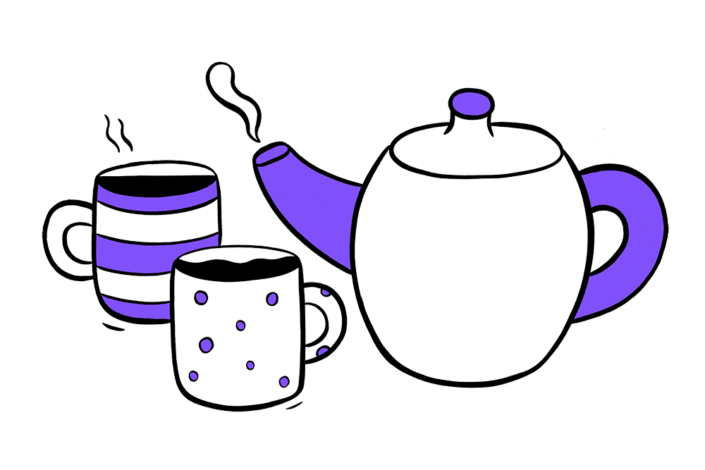 Tea Pot And Mugs