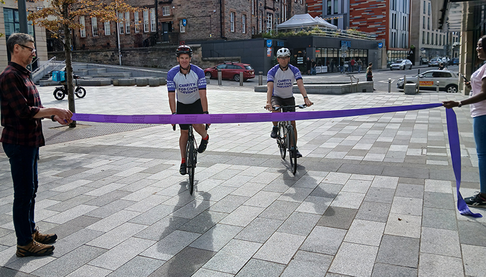 Glasgow To Edinburgh Bike Ride Finish Aug 2025