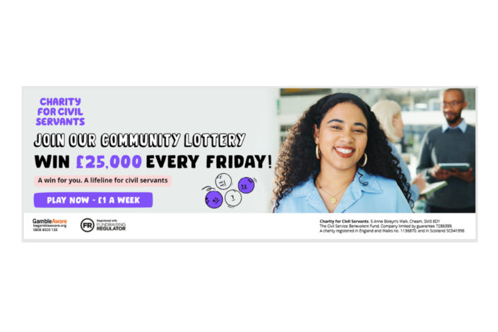 Thumbnail image for a n email footer promoting the Community Lottery