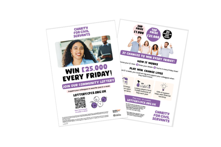 A5 leaflet to promote the Community Lottery