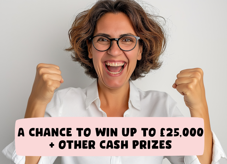 The lottery - a chance to win up to £25,000