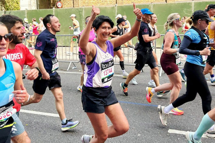 Cat Little running the London Marathon 2026