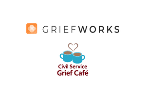 Grief Works And Civil Service Grief Cafe logos