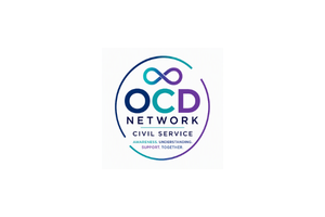 OCD Network's logo in blue and purple